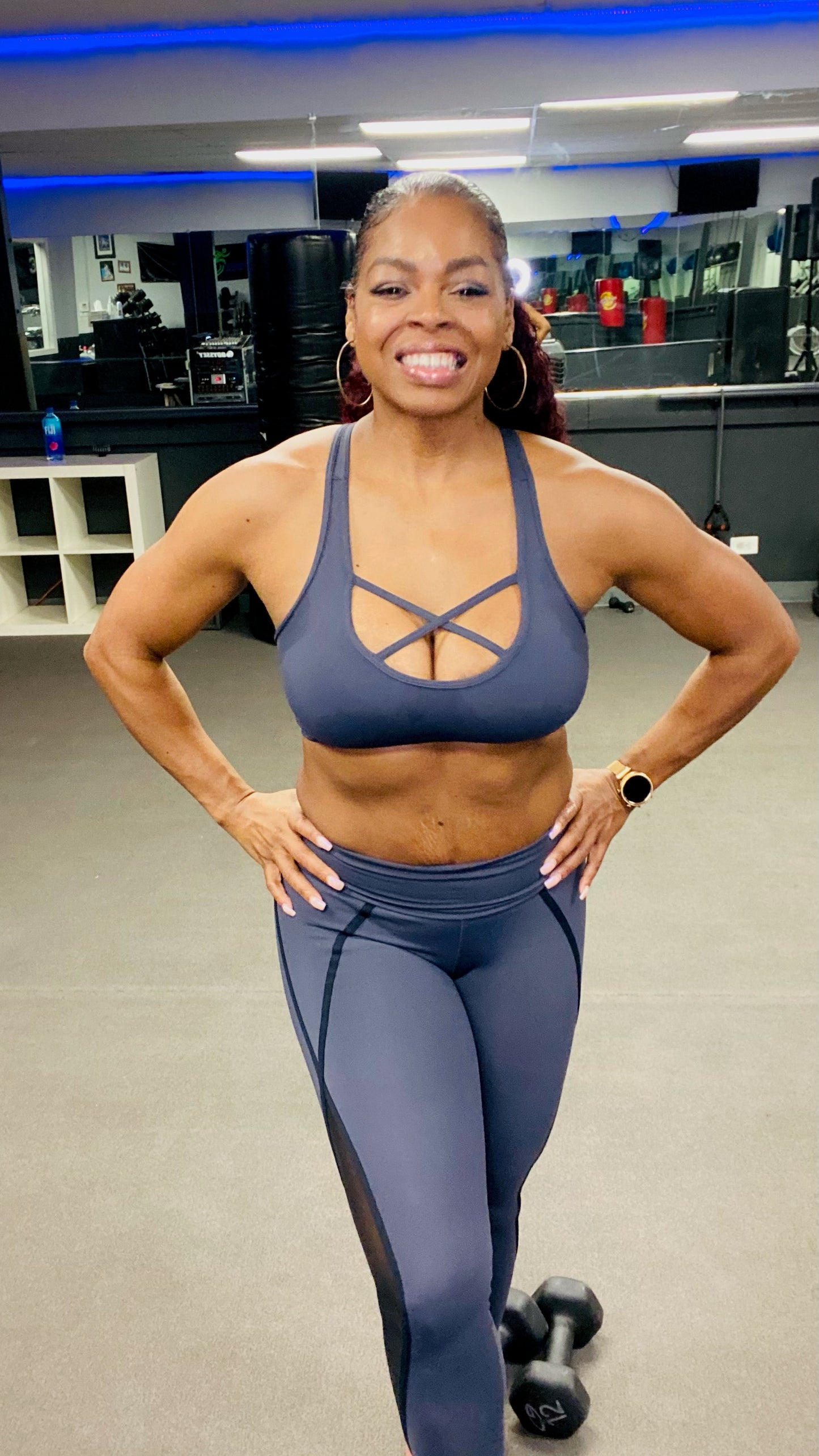 Grey'd out legging and top