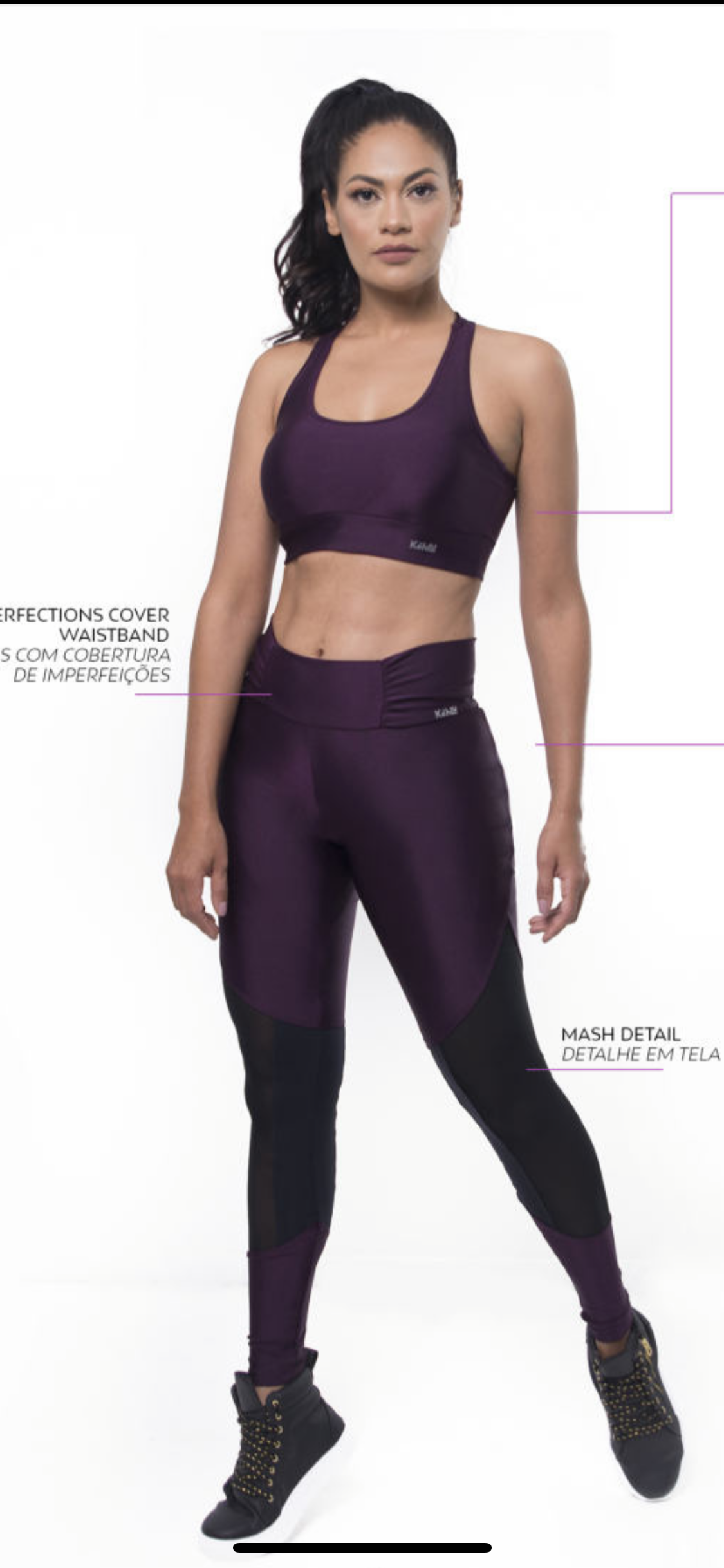 Mulberry Snug leggings and bra top