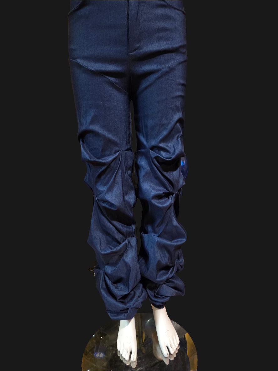 Layers of jean